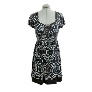 𝅺sweet Storm All Occasion Black & Gray Print Dress